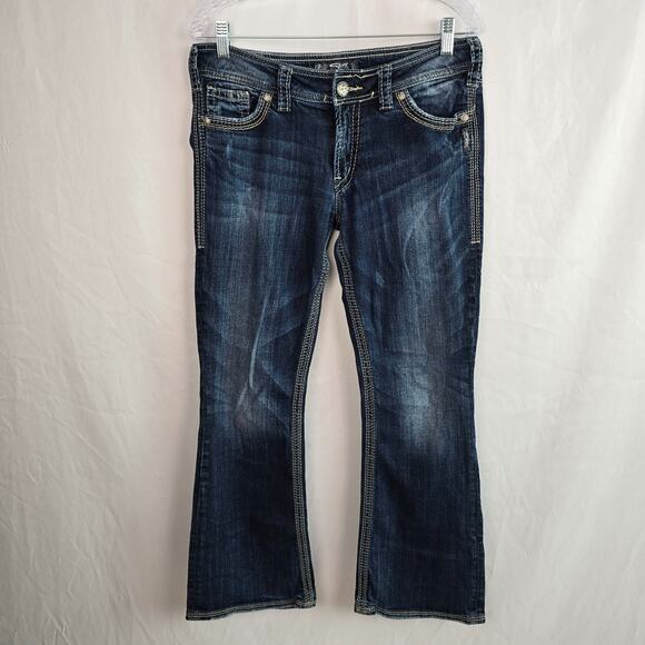 Silver Suki Surplus Jeans Women's 31 Blue Dark Wash - Picture 1 of 16